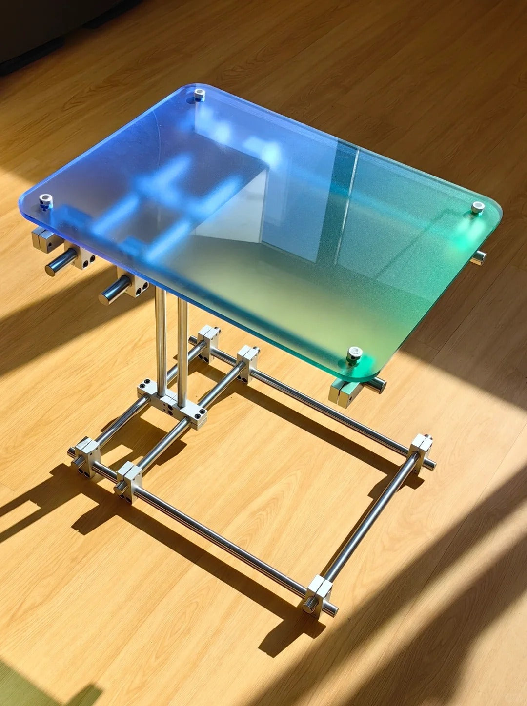 Frosted acrylic double layer storage rack B