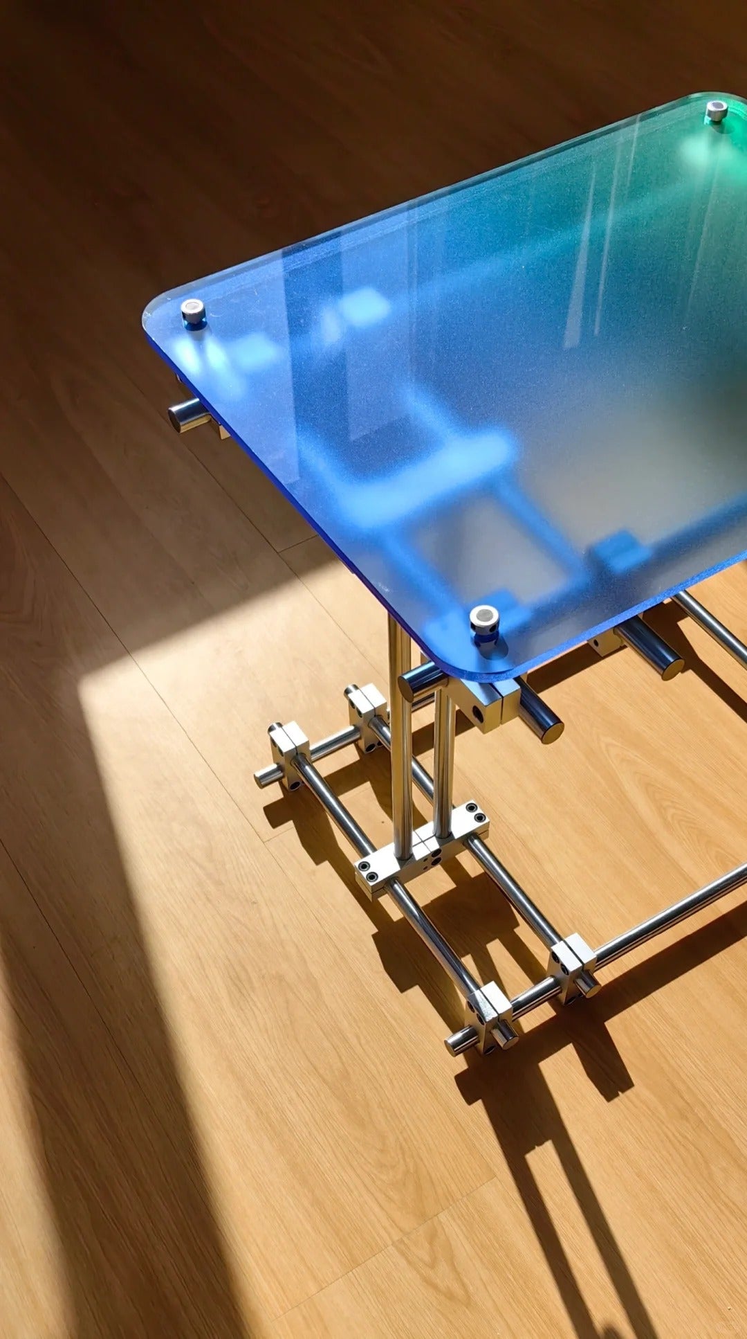 Frosted acrylic double layer storage rack B
