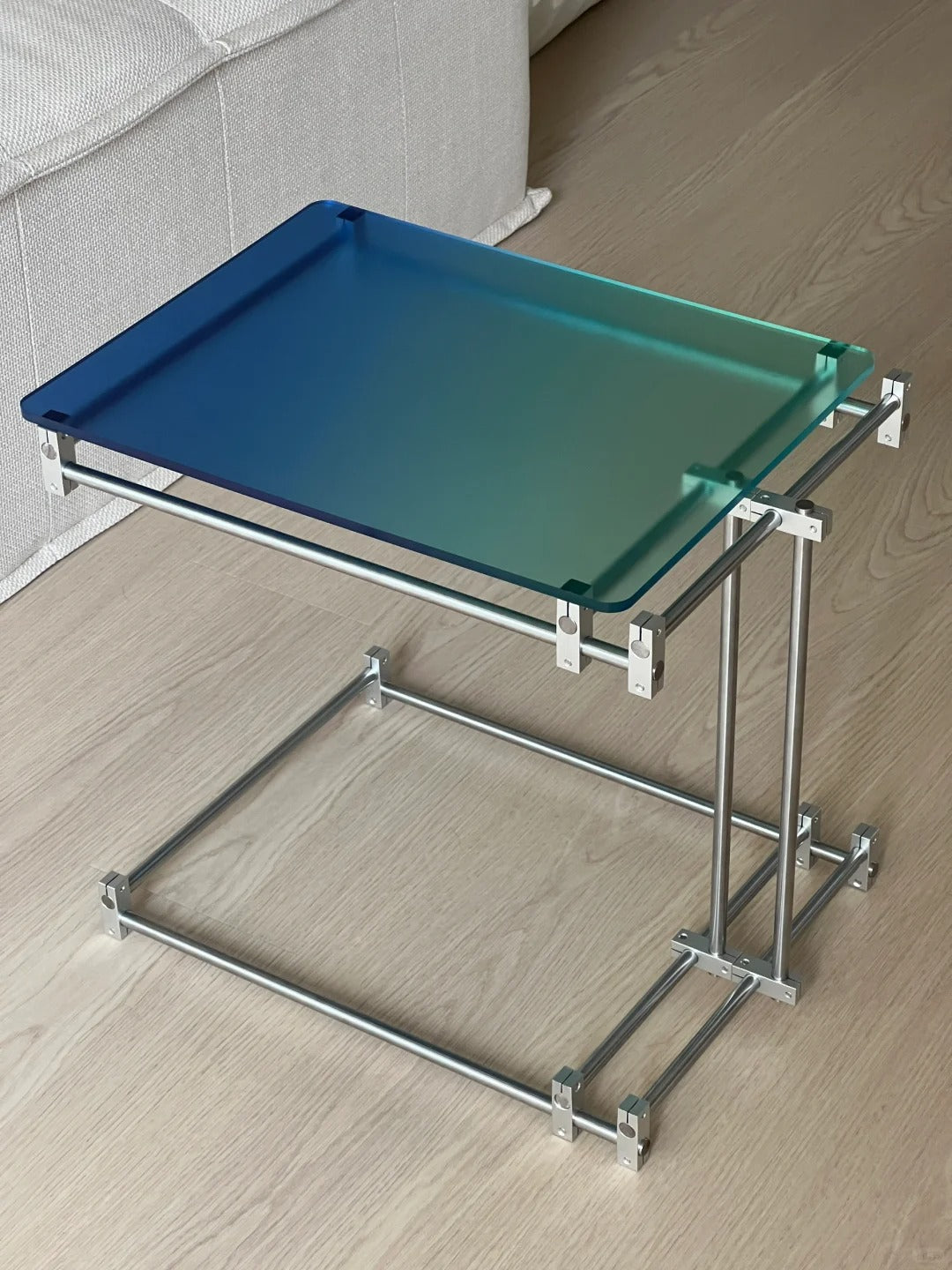 Frosted acrylic double layer storage rack B