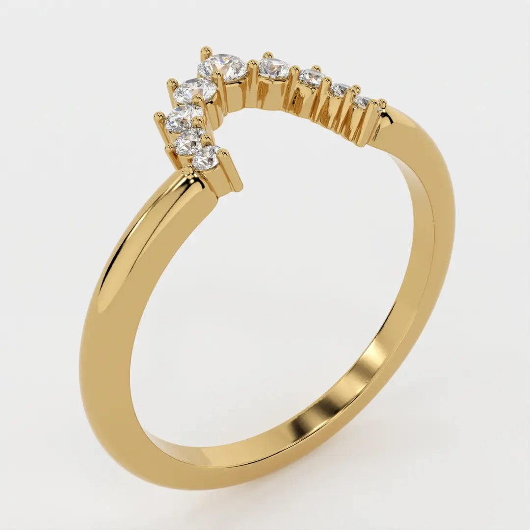 The Harper Ring 18K Gold Set G With Lab Grown Diamonds
