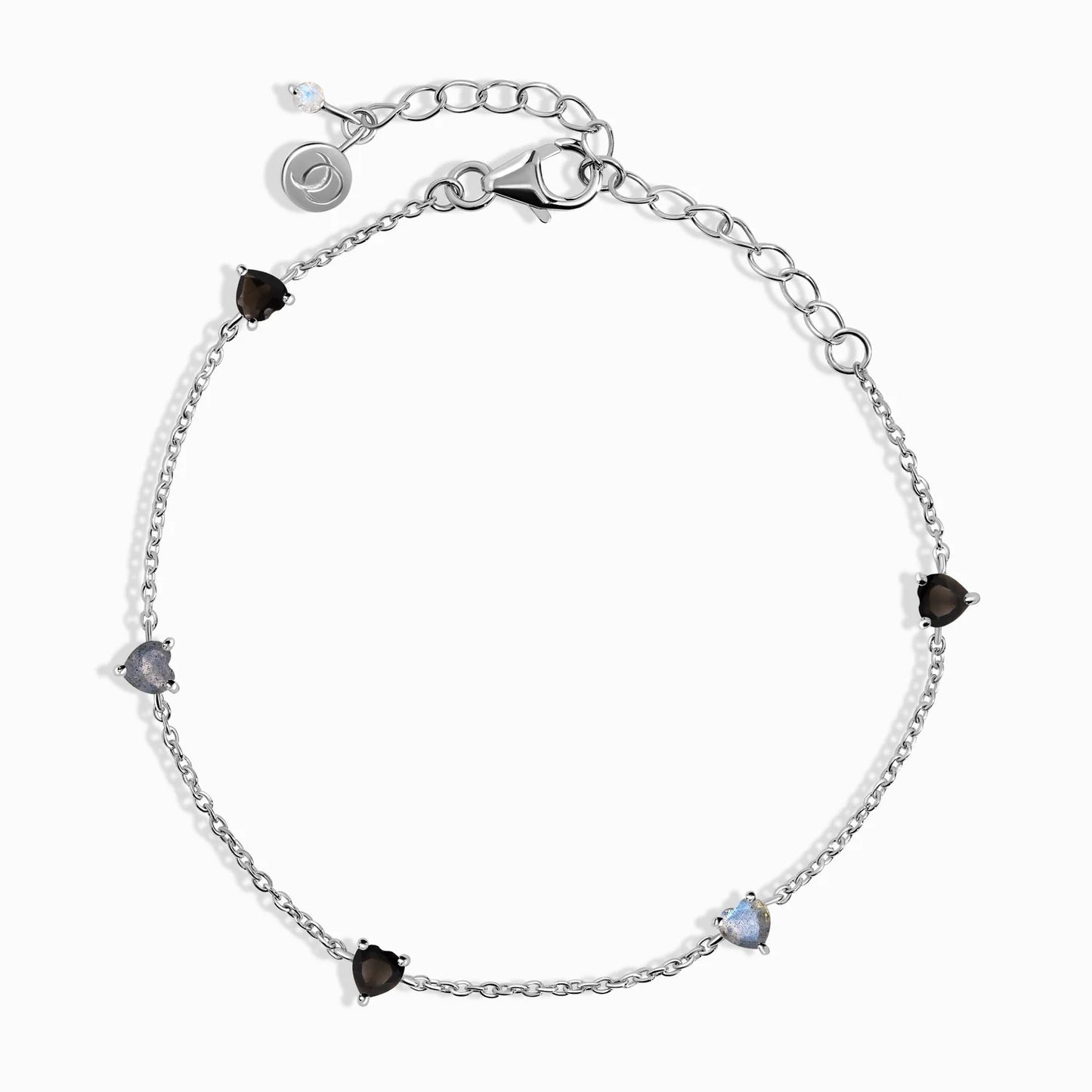 Black Obsidian Labradorite Bracelet B
