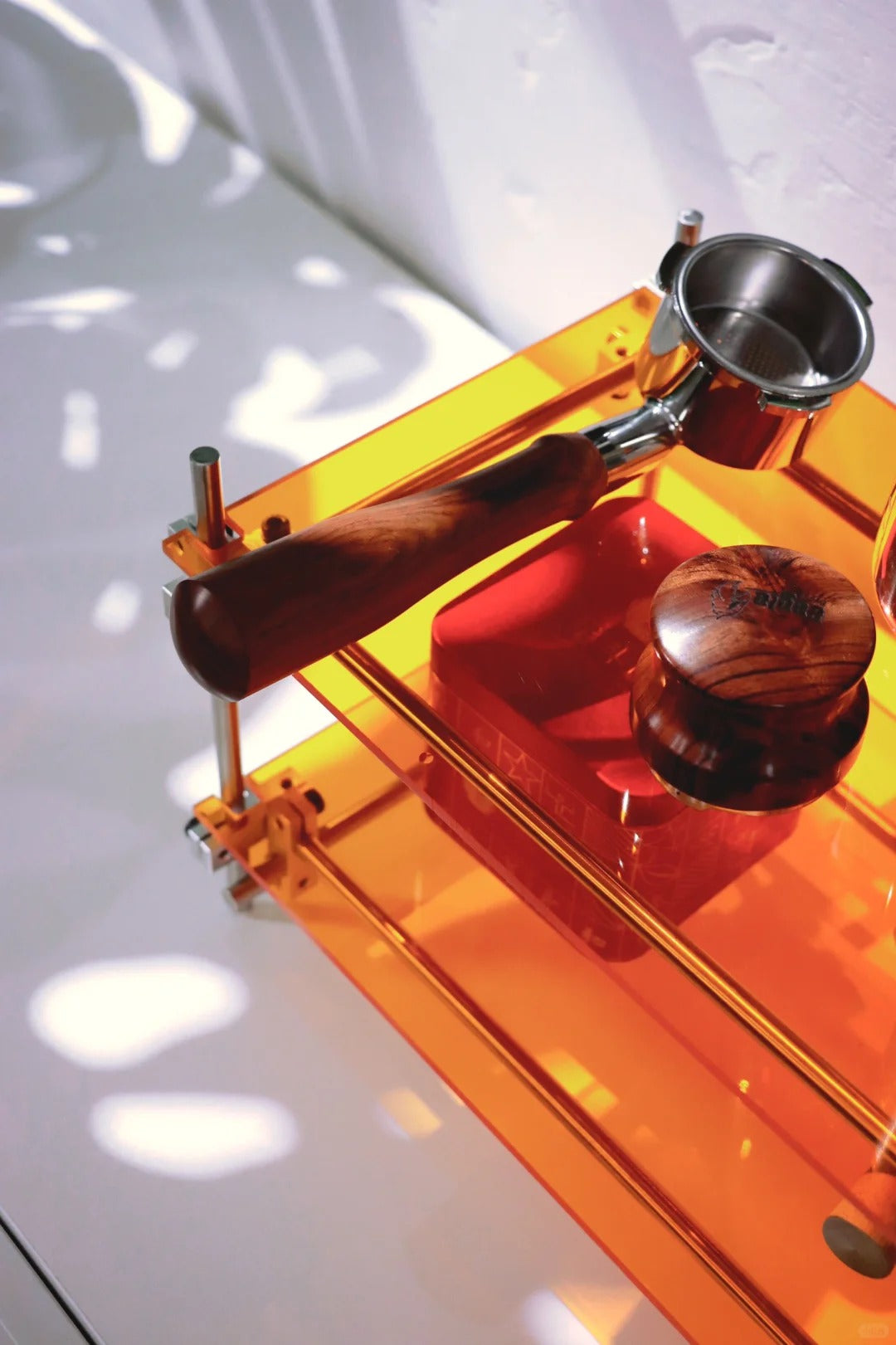 Orange Acrylic Steel Shelf