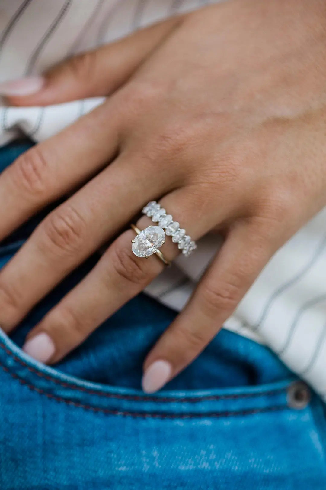 The Harper Ring 18K Gold Set G With Lab Grown Diamonds