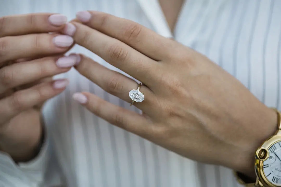 The Harper Ring 18K Gold Set G With Lab Grown Diamonds