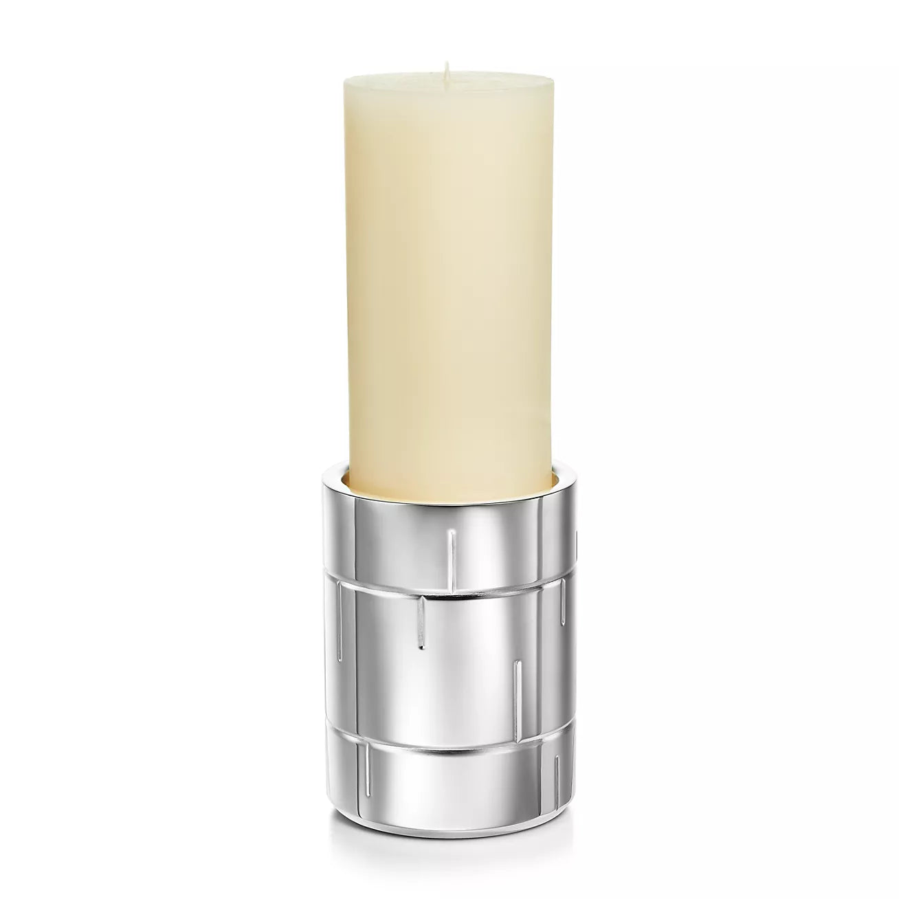 Pillar Candleholder in Sterling Silver