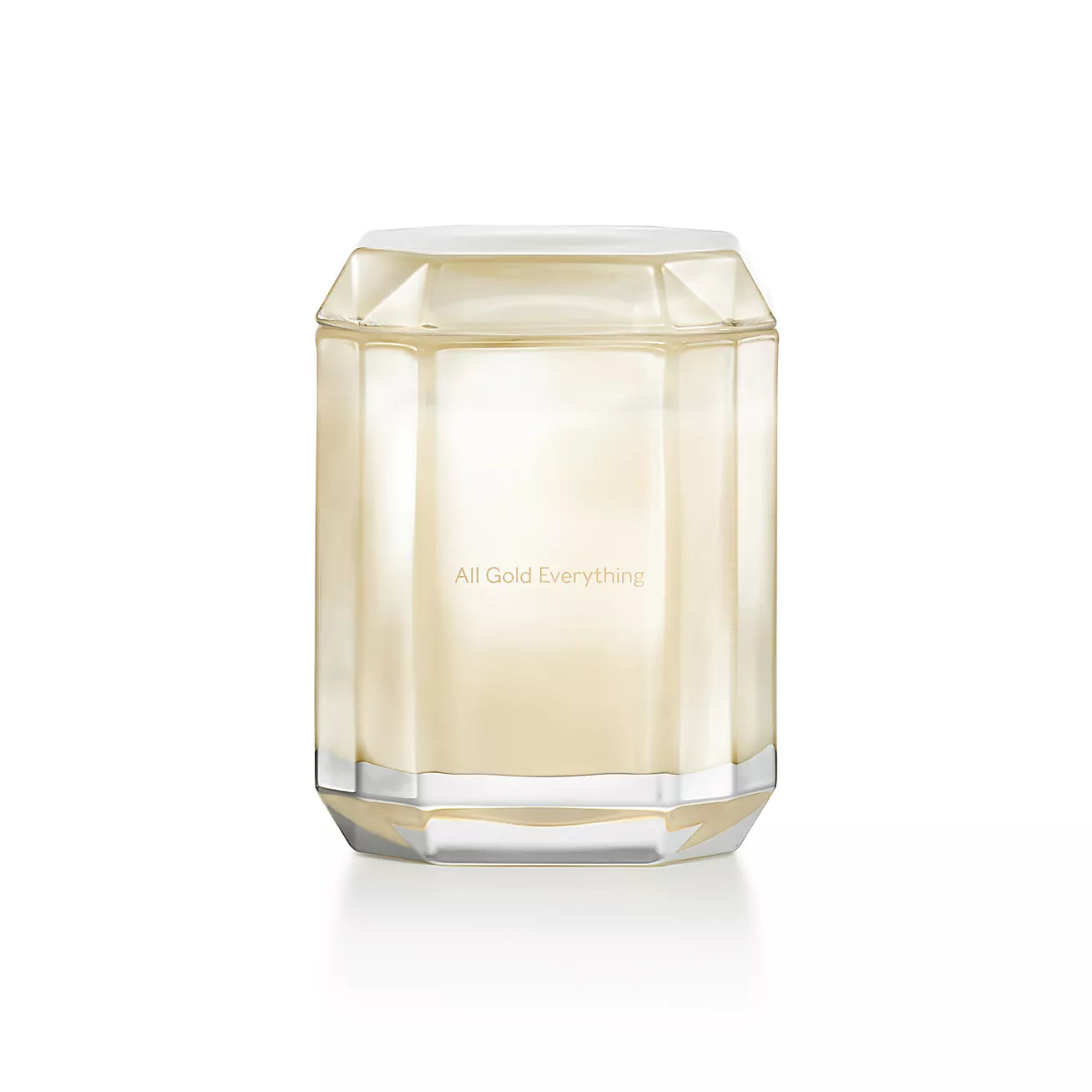 All Gold Everything Candle in Yellow Diamond-colored Glass