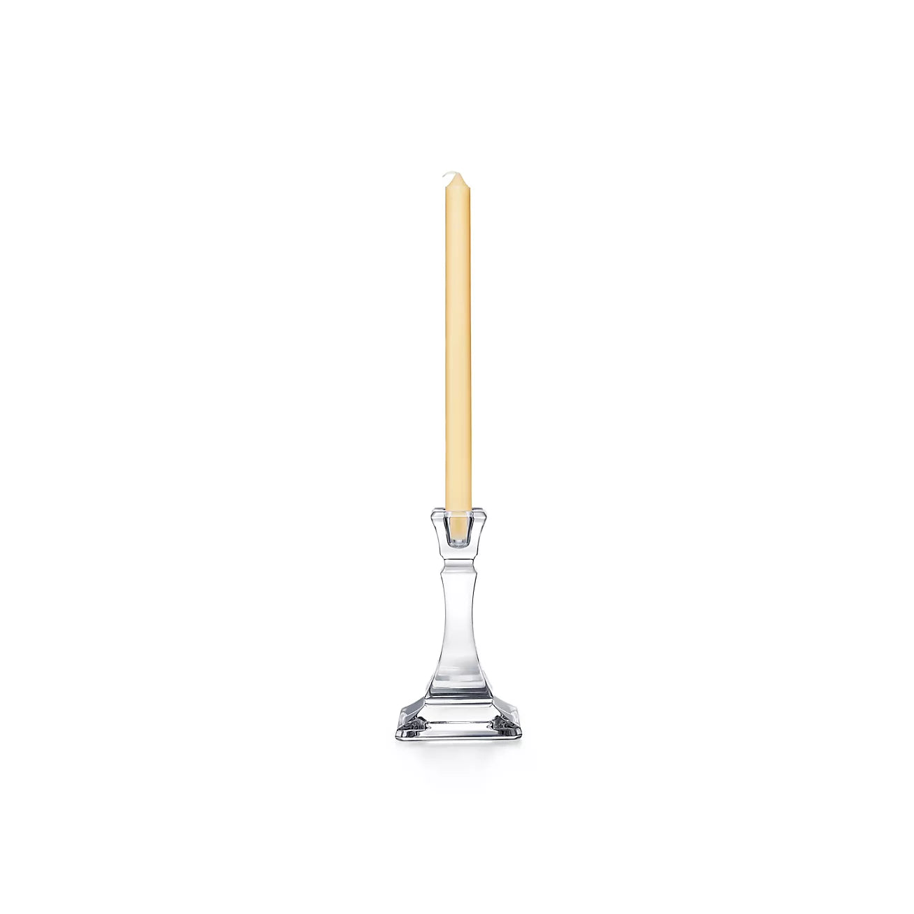 Square Candlestick in Crystal Glass