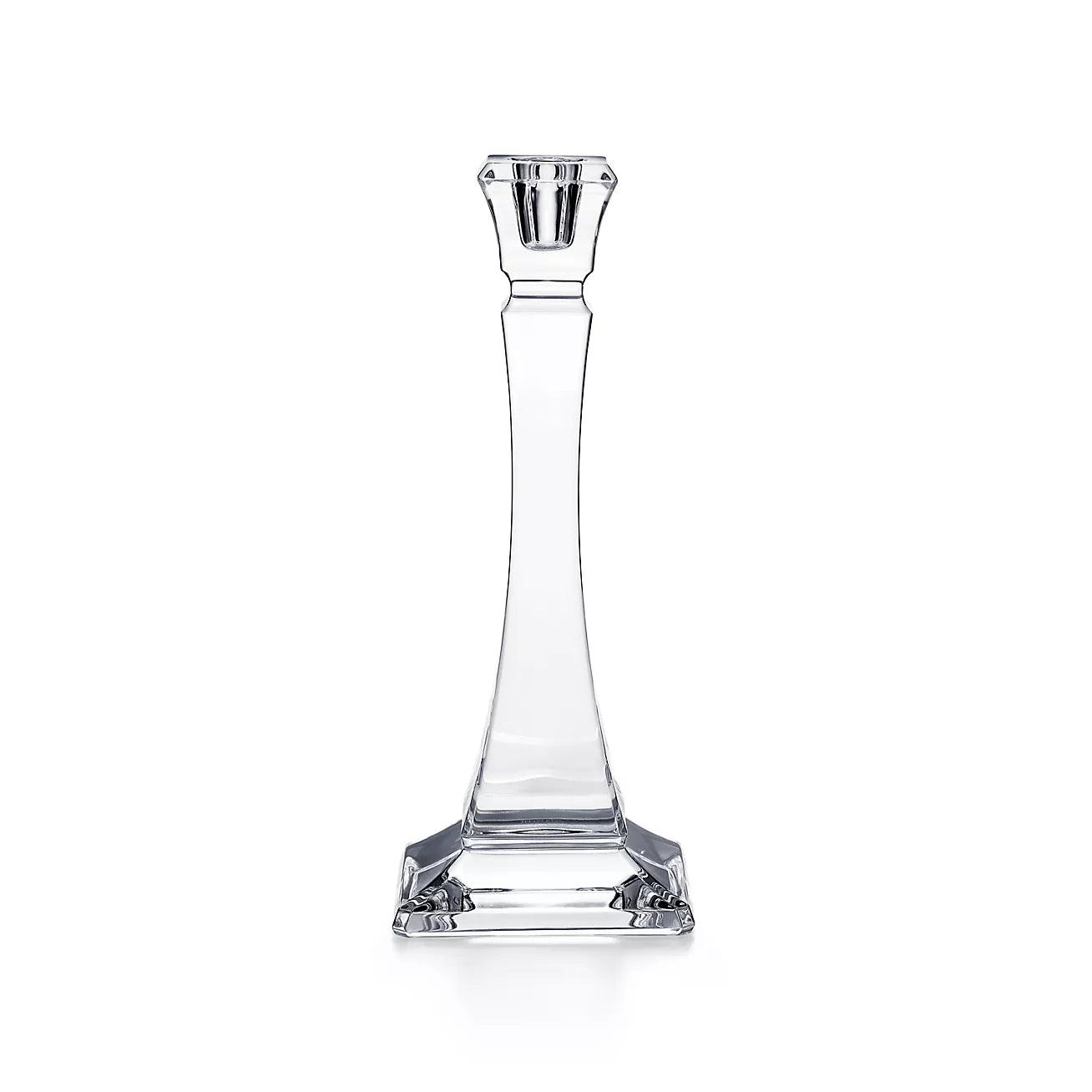 Square Candlestick in Crystal Glass