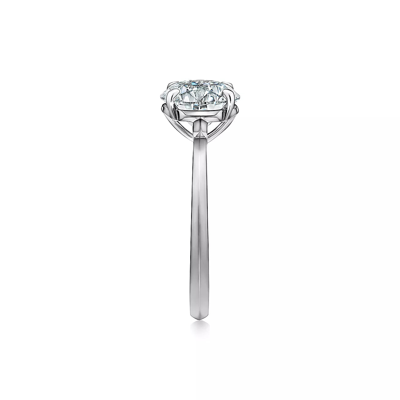 Engagement Ring With a Round Brilliant Gem