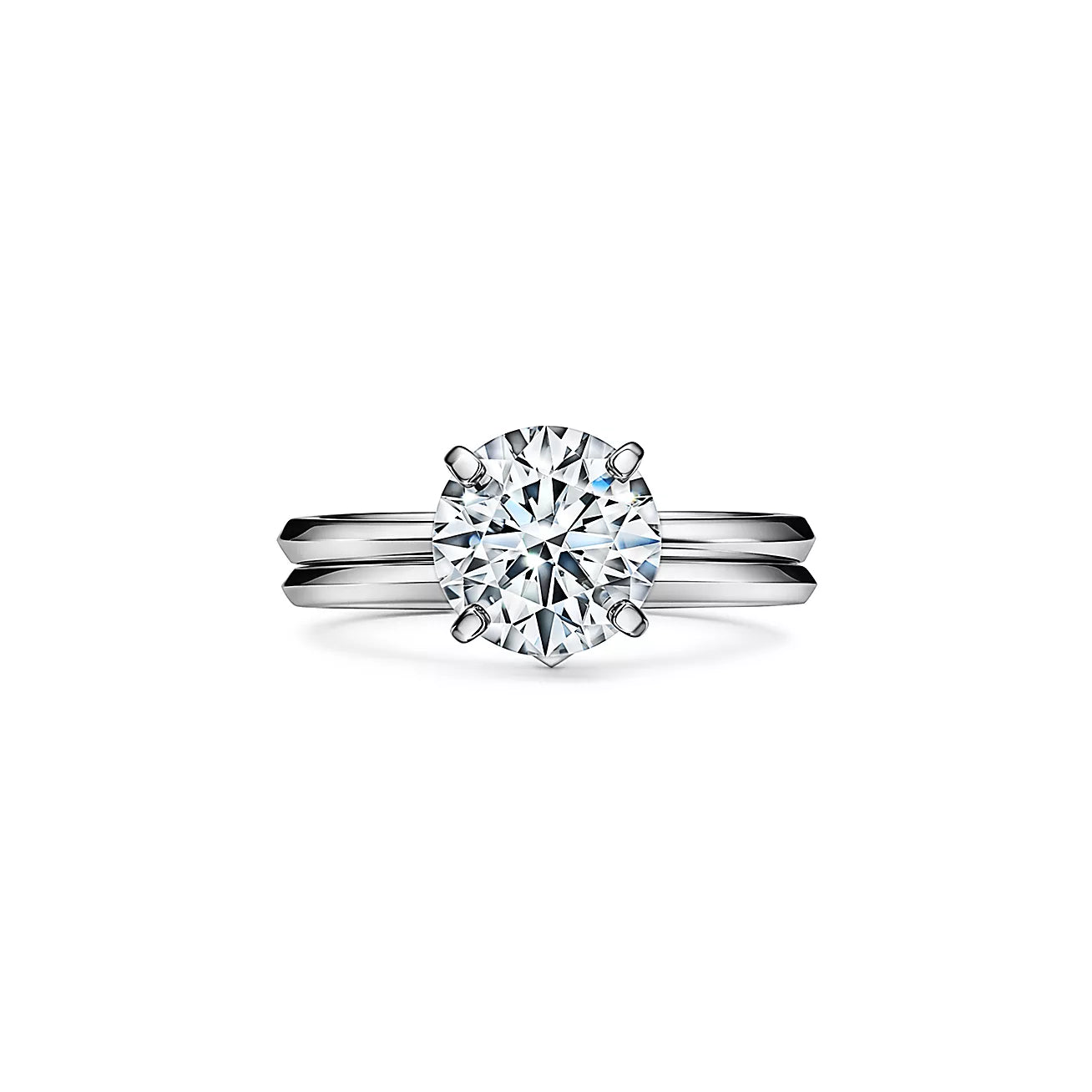 Engagement Ring With a Round Brilliant Gem
