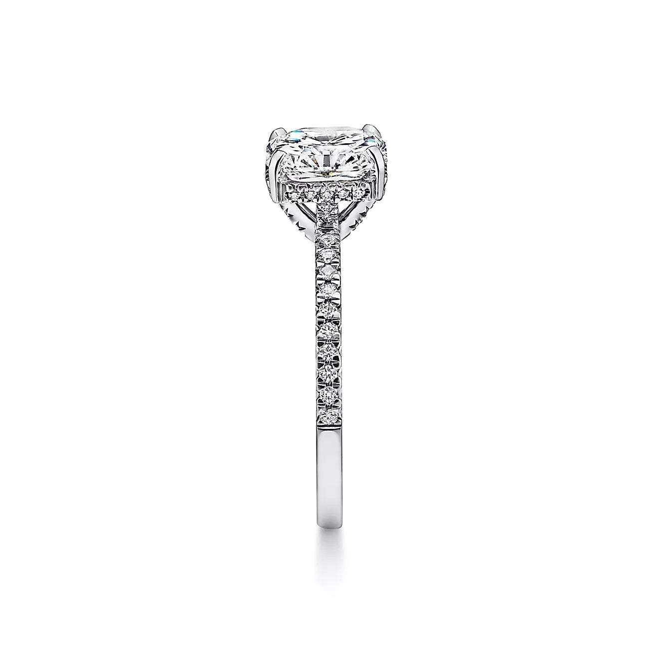 Engagement Ring with a HEFFF Cut Gem