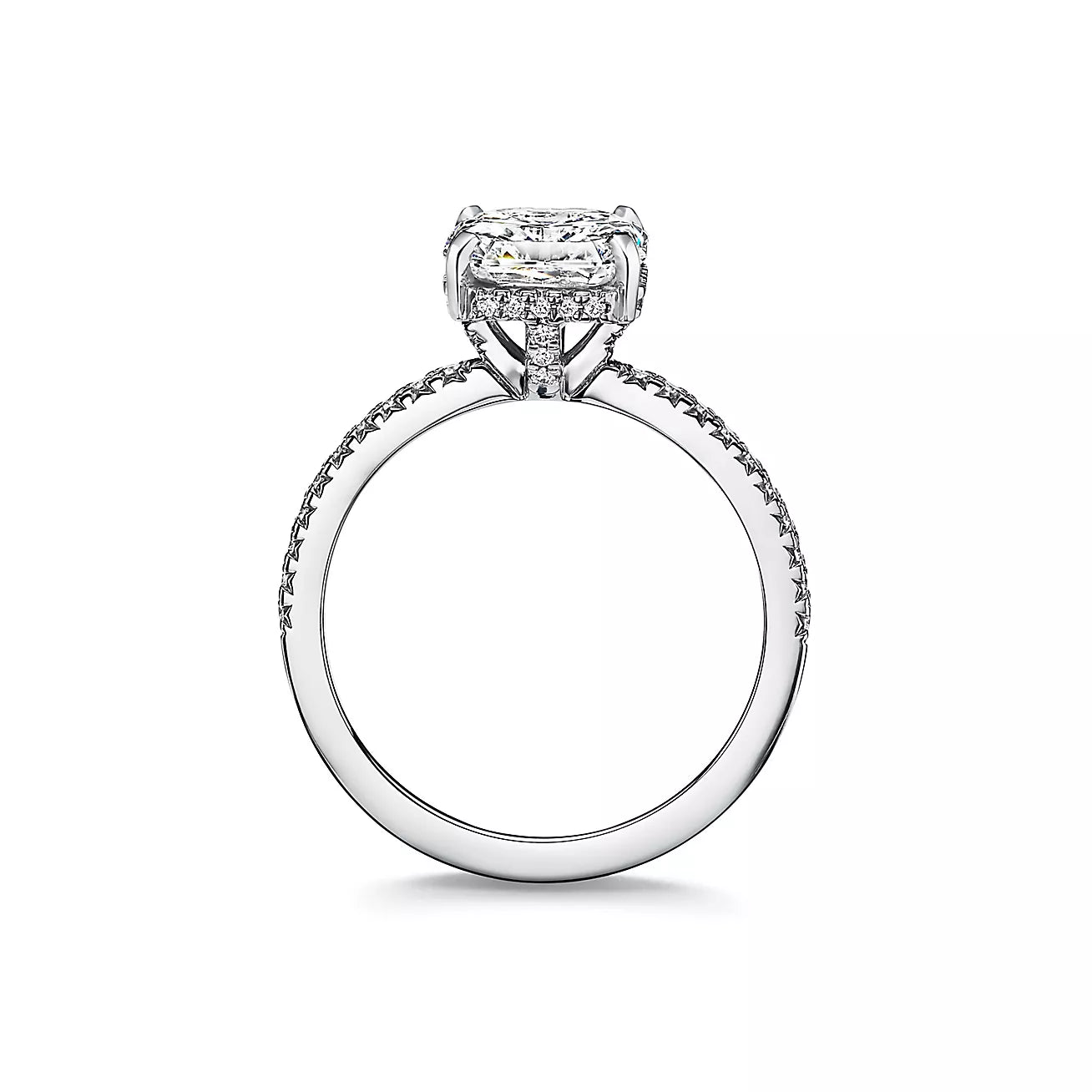 Engagement Ring with a HEFFF Cut Gem