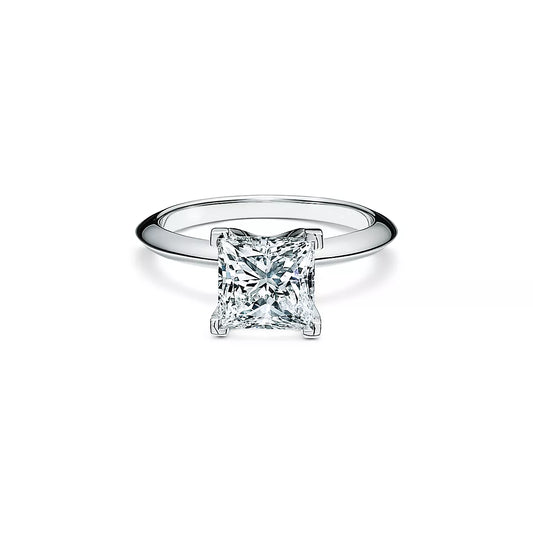 Engagement Ring with a Princess Cut Gem