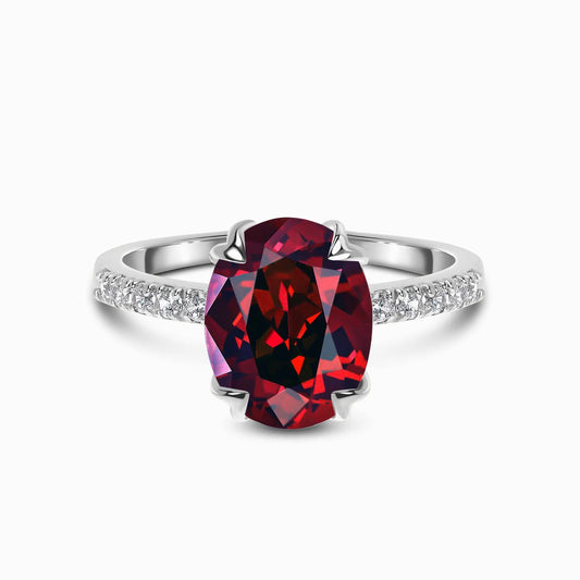 Garnet Ring Oval