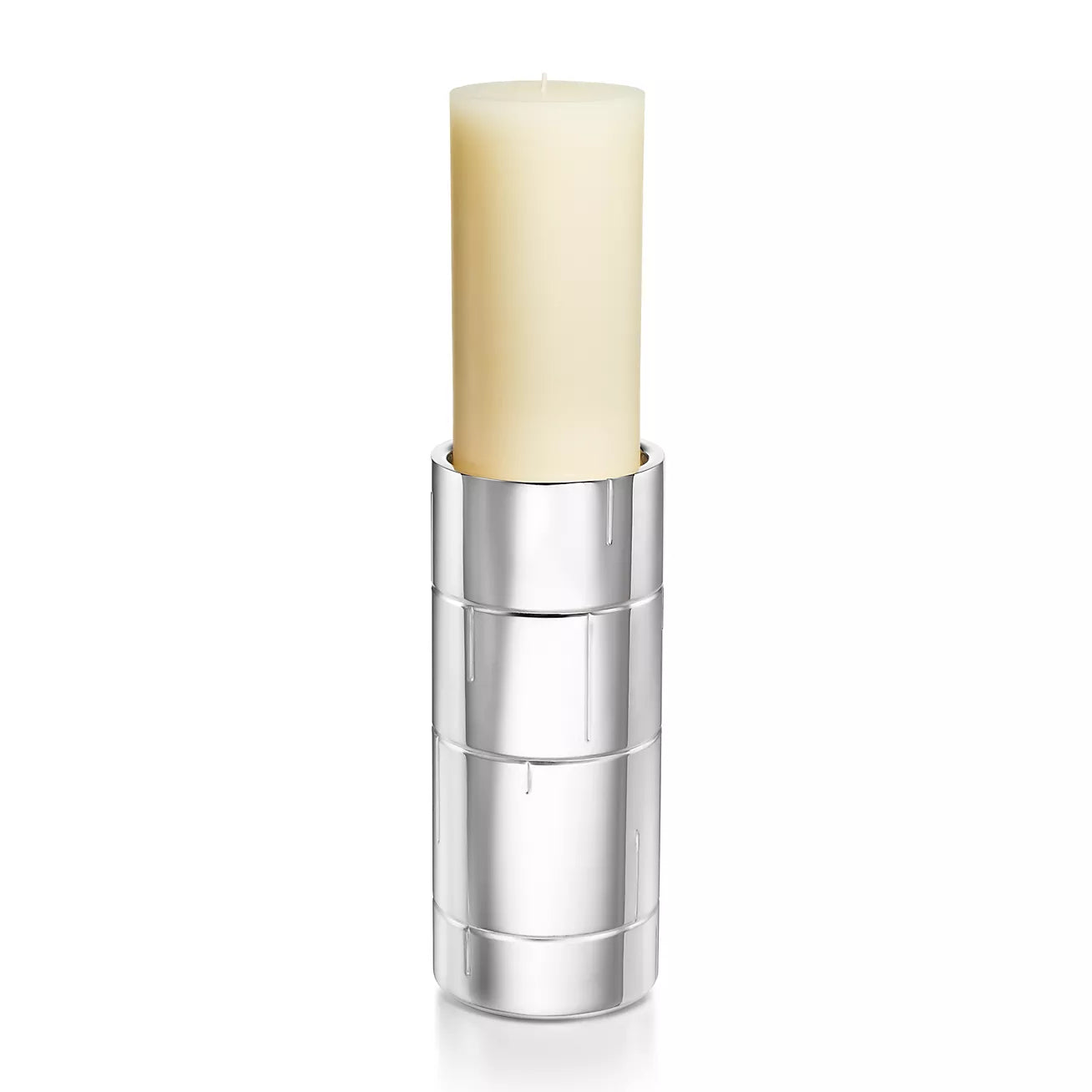 Pillar Candleholder in Sterling Silver