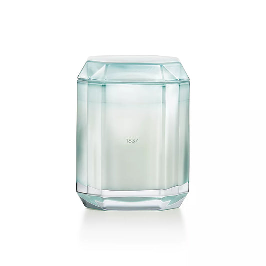 1837 Candle in Sapphire-colored Glass