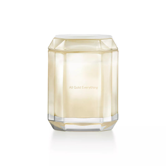 All Gold Everything Candle in Yellow Diamond-colored Glass