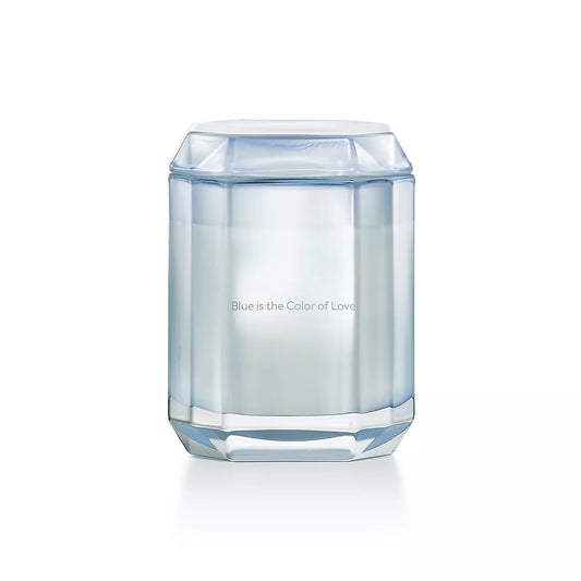 Blue Is the Color of Love Candle in Tanzanite-colored Glass