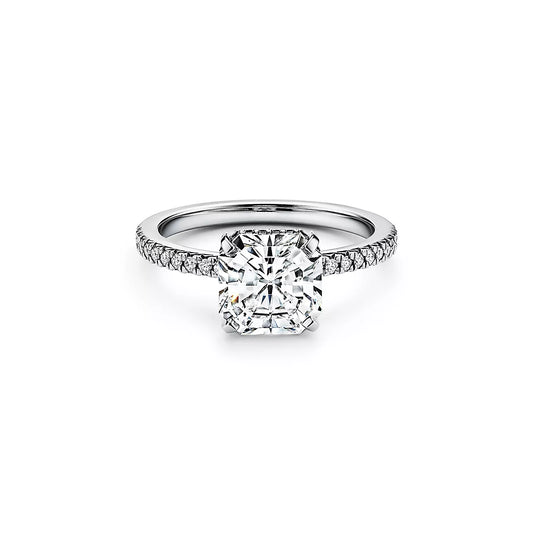 Engagement Ring with a HEFFF Cut Gem
